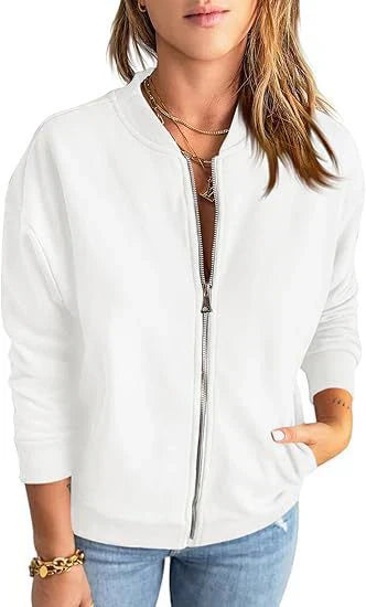 Dames Overgangsjas Rits Modern Design Elegant