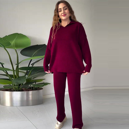 Dames Gebreide Set Comfortabele Pasvorm