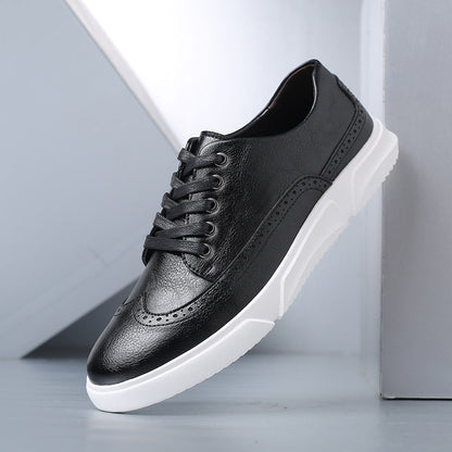 Heren Leren Sneakers Comfortabel voor Dagelijks Gebruik