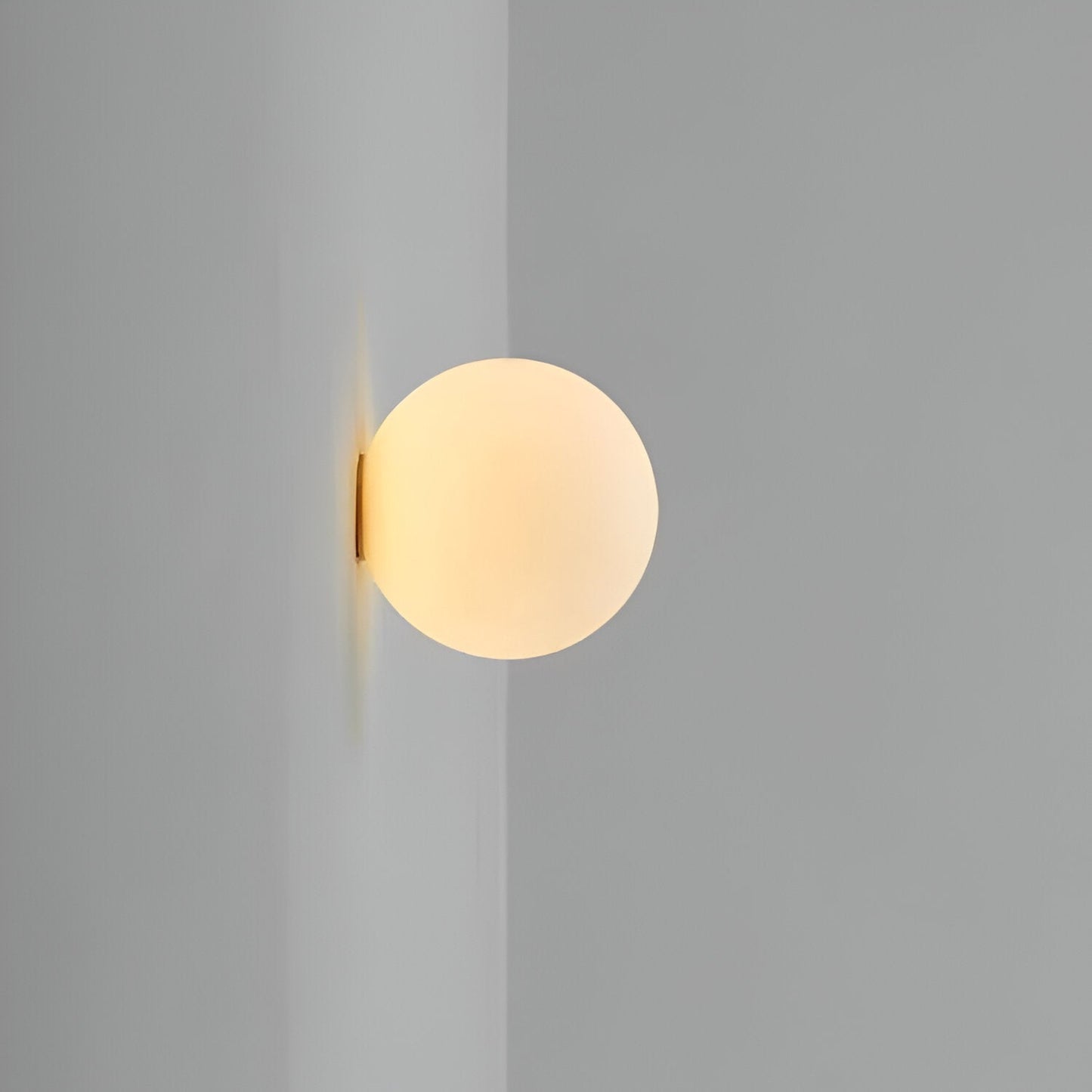 Wandlamp Rond Gesatineerd Glas Minimalistisch Japandi Ø12 Ø20 Slaapkamer Hal
