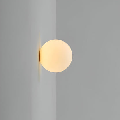 Wandlamp Rond Gesatineerd Glas Minimalistisch Japandi Ø12 Ø20 Slaapkamer Hal