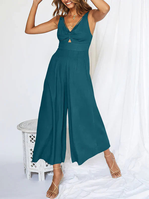 Elegante V-hals Jumpsuit voor Dames