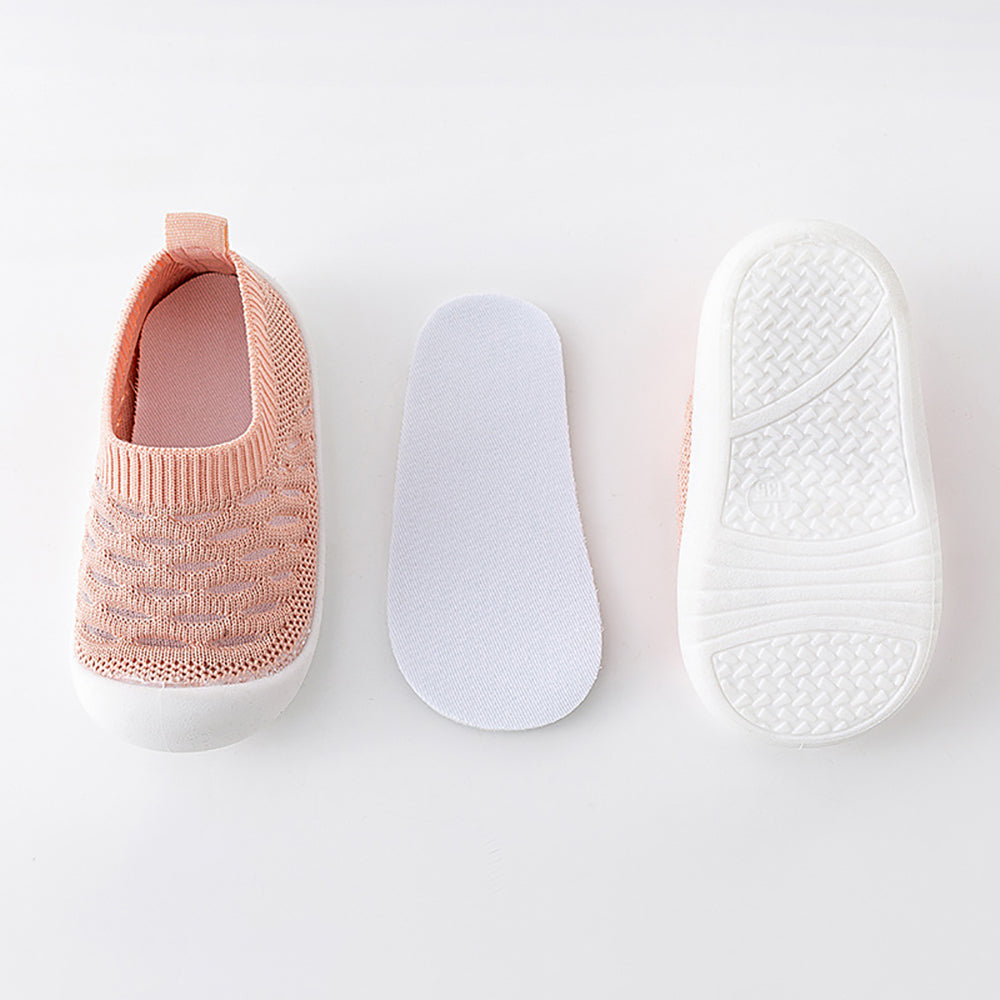 Baby Schoensokken met Anti-Slip Zool Mesh Design Kinderschoenen Ademend Comfort Eerste Stapjes Peuters