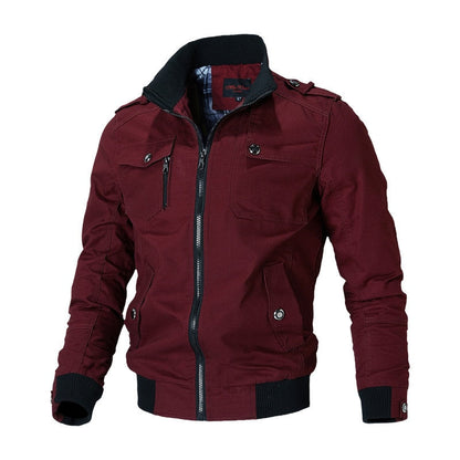 Bomberjas Paride Heren Leren Look