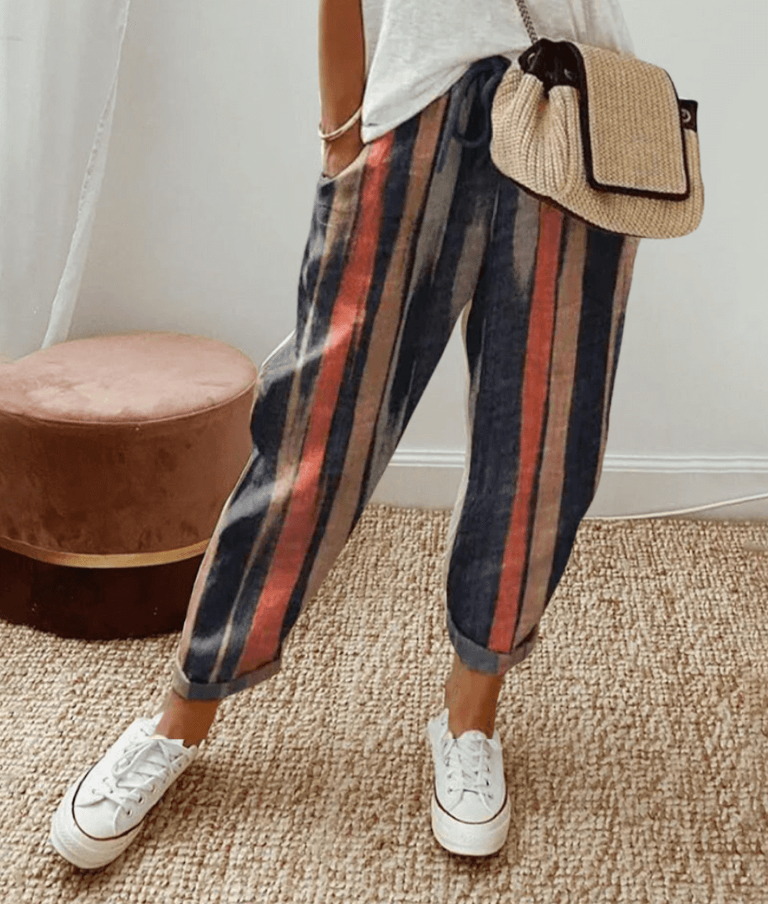 Vrouwelijke Pantalon van Katoen Elegante Stijl