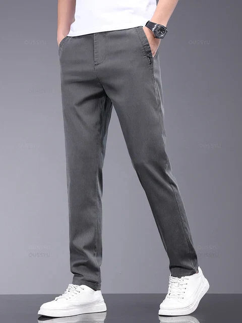 Heren Chino Broek Lichtgewicht Klassieke Stijl Comfortabele Pasvorm