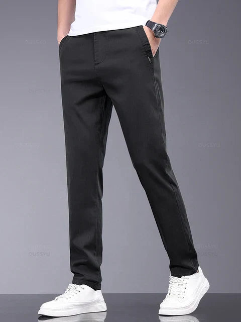 Heren Chino Broek Lichtgewicht Klassieke Stijl Comfortabele Pasvorm