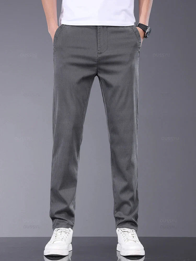 Heren Chino Broek Lichtgewicht Klassieke Stijl Comfortabele Pasvorm - StudioMarella