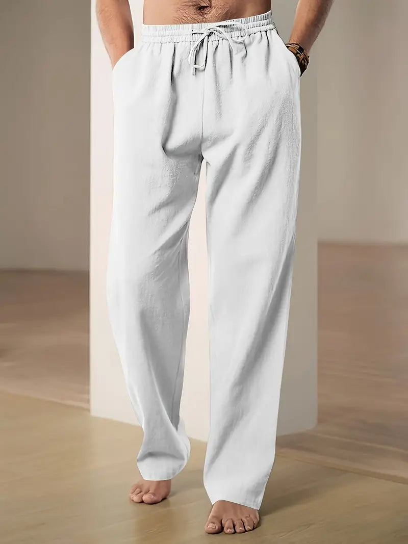 Linnen Broek Zomerse Comfortabele Stijl voor Mannen