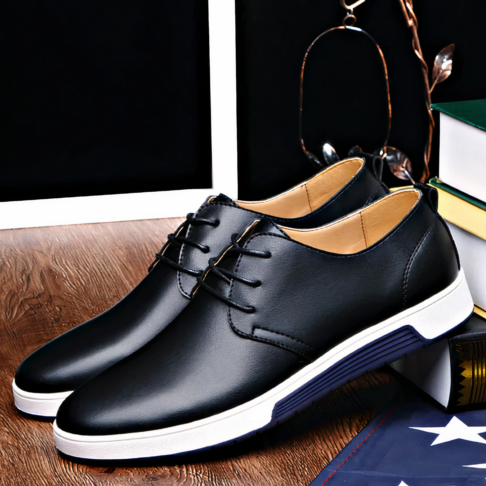 Leren Oxford Schoenen Comfortabel voor Orthopedische Voeten - StudioMarella