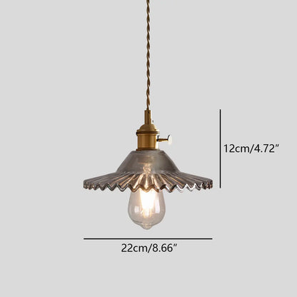 Hanglamp Glas Brons Verstelbare Kabel Woonkamer Eettafel Transparante Glazen Hanglamp Sfeerverlichting Vintage