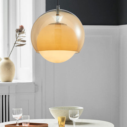 Kleurrijke Hanglamp van Glas