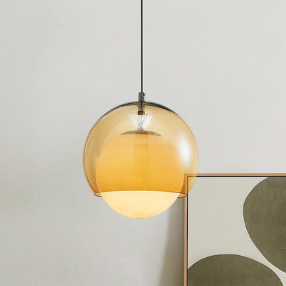 Kleurrijke Hanglamp van Glas