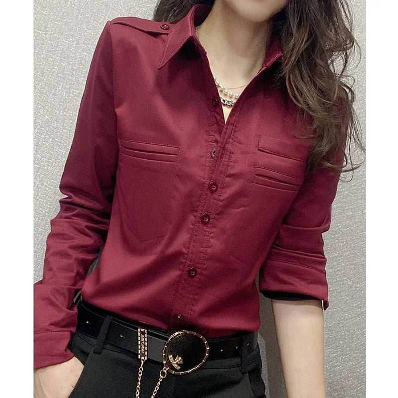 Vrouwelijke Blouse voor Kantoor Elegante Stijl - StudioMarella