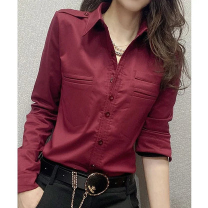 Vrouwelijke Blouse voor Kantoor Elegante Stijl - StudioMarella