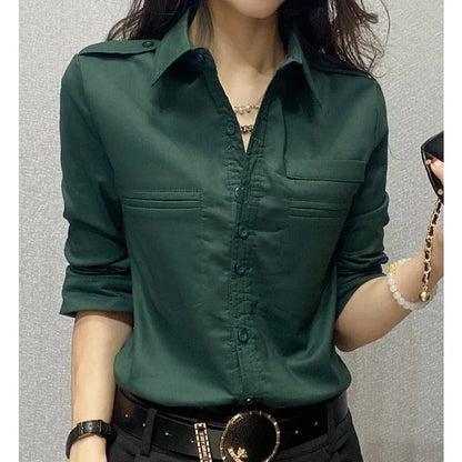 Vrouwelijke Blouse voor Kantoor Elegante Stijl