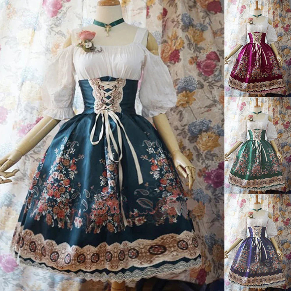 Traditionele Duitse Dirndl Jurk voor Vrouw Oktoberfest