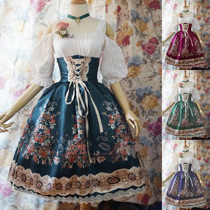 Traditionele Duitse Dirndl Jurk voor Vrouw Oktoberfest
