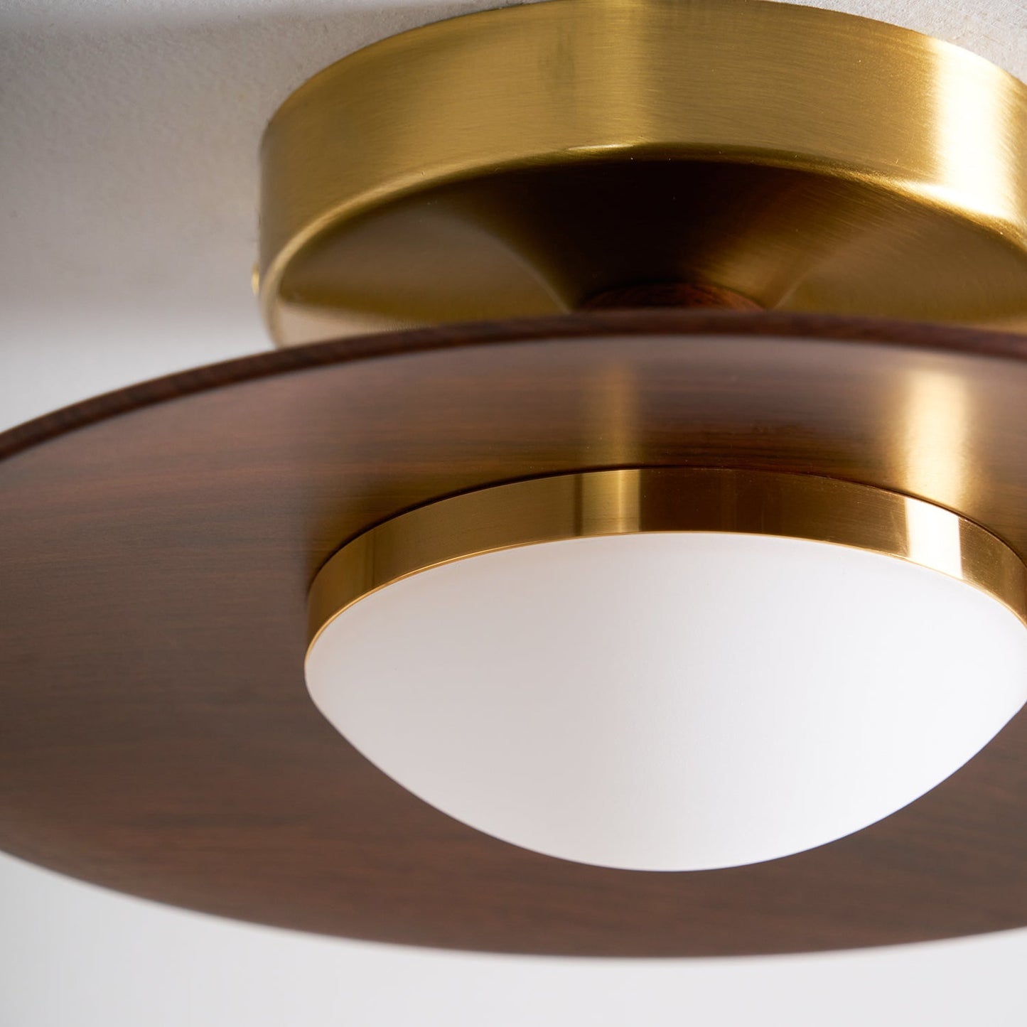 Moderne Plafondlamp met Metaal en Houtaccent – LED Lamp voor Keuken & Woonruimte