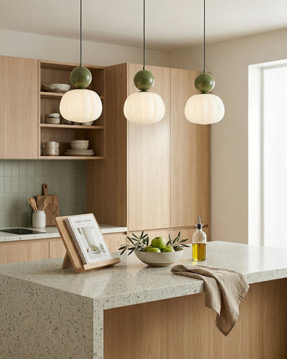 Geometrische Hanglamp Bauhaus Design Metaal Glas E27 – 1 of 3 Lichtpunten Dimbaar Sfeerverlichting