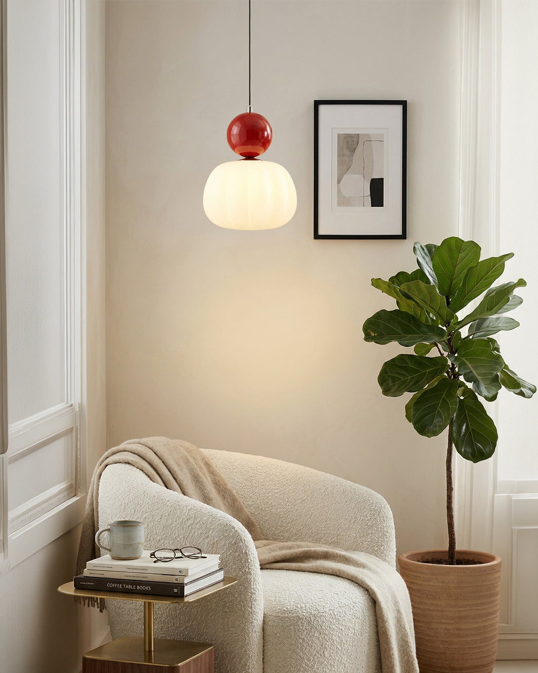 Geometrische Hanglamp Bauhaus Design Metaal Glas E27 – 1 of 3 Lichtpunten Dimbaar Sfeerverlichting