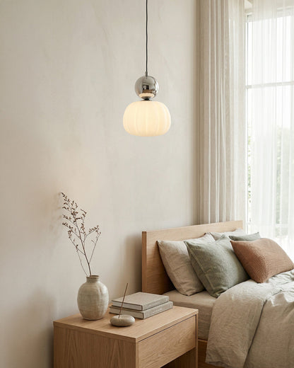 Geometrische Hanglamp Bauhaus Design Metaal Glas E27 – 1 of 3 Lichtpunten Dimbaar Sfeerverlichting