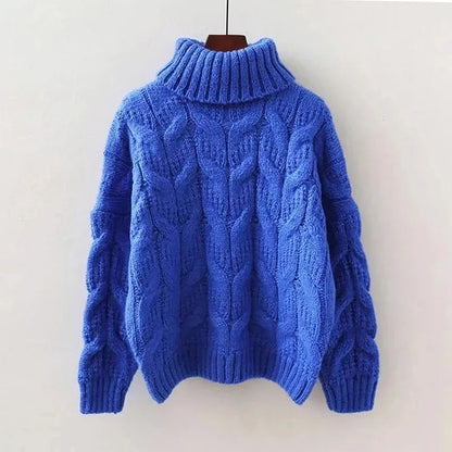Dames Trui Gebreid met Kabelpatroon Warm en Comfortabel
