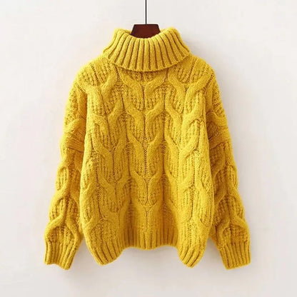 Dames Trui Gebreid met Kabelpatroon Warm en Comfortabel