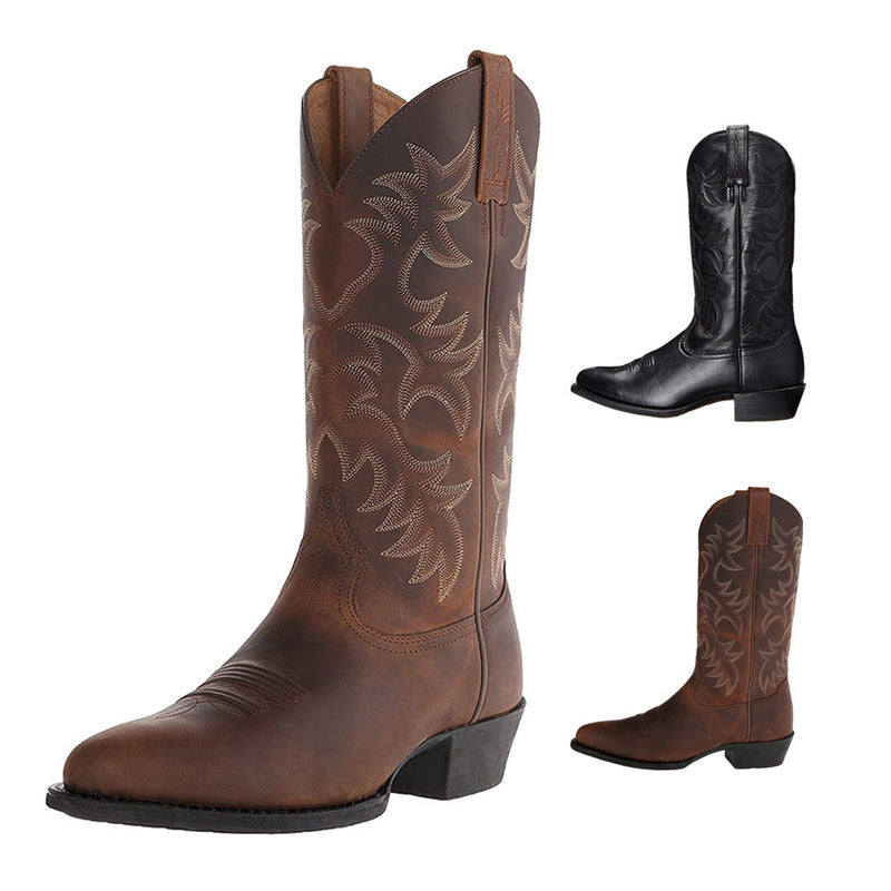 Olivie | Zwarte Cowboylaarzen – Duurzaam, Comfortabel & Stijlvol 1