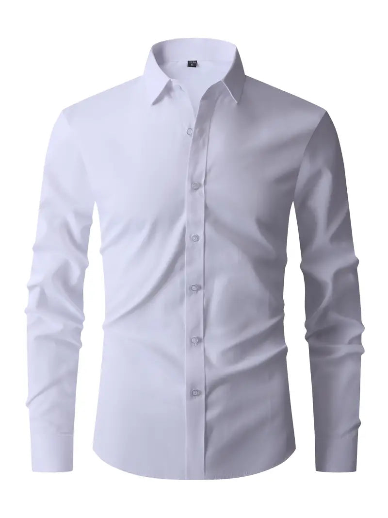 Olivier Heren Overhemd | Slim Fit, Knoopsluiting 1