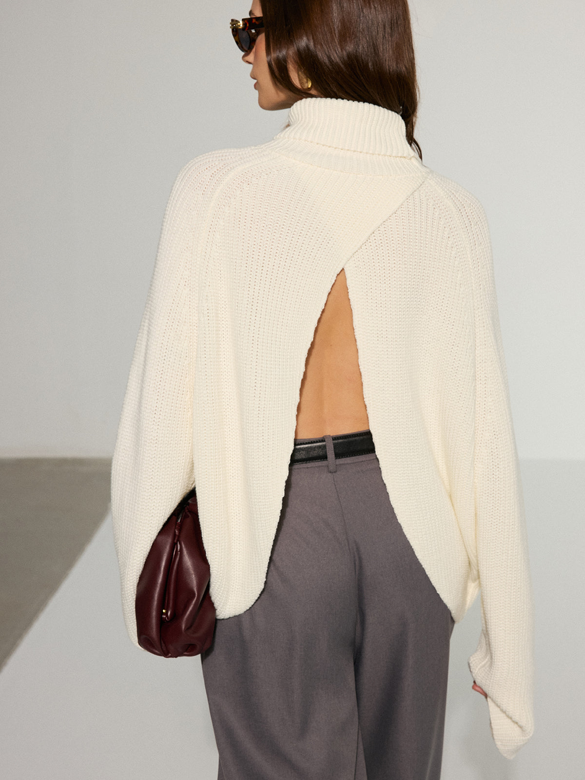 Olivier | Dames Oversized Coltrui - Gebreide Stijl, Comfortabel en Trendy 3