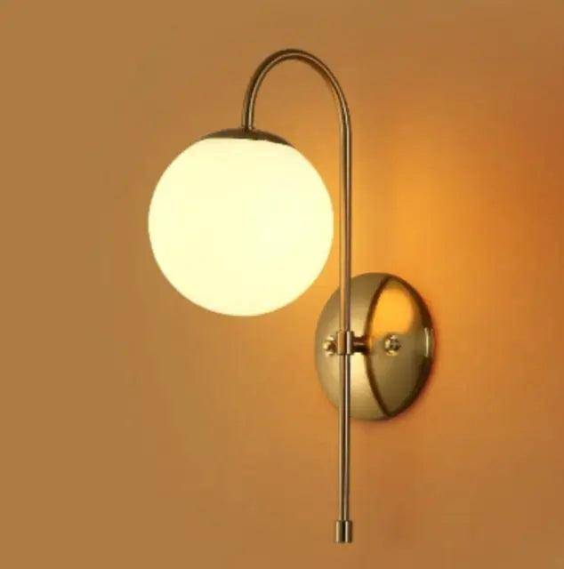 Moderne Scandinavische Wandlamp Goudkleurig Metaal Minimalistische Verlichting Woonkamer Slaapkamer Kantoor