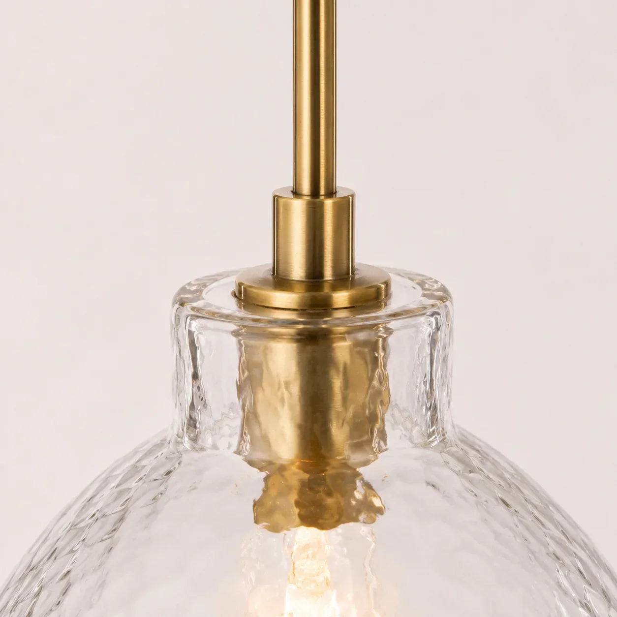 Geslepen Glazen Hanglamp Farmhouse Stijl – Amber of Helder Glas – Messing, Zwart of Nikkel Afwerking