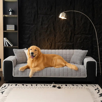 Waterdichte Eenzits Bankhoes 70×180 cm – Antislip Fleece Beschermer voor Fauteuil & Sofa Meubelbescherming