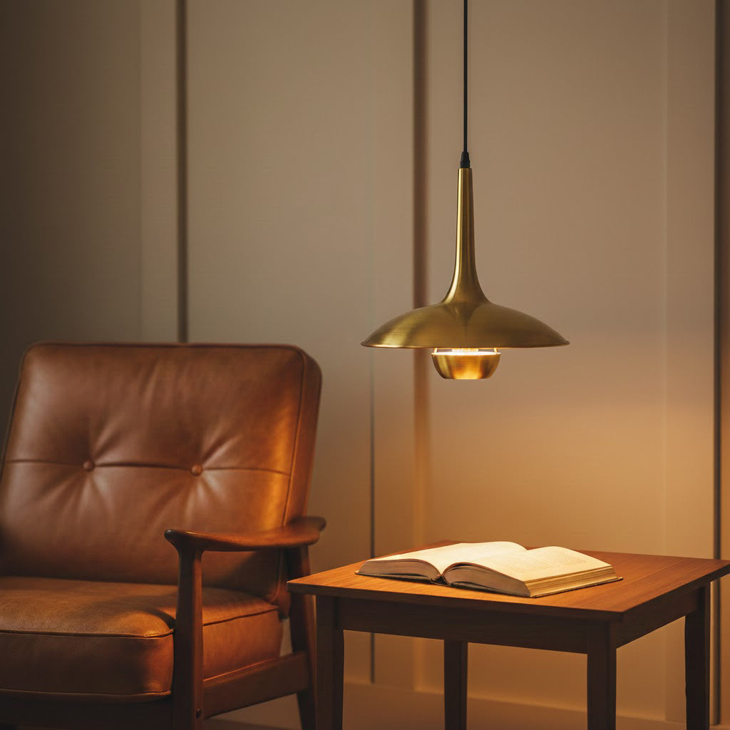 Verstelbare Hanglamp Onos – Hoogte-instelbaar met Tegengewichtbal – Chroom of Goud Metaal – Vintage 1970s Design – Retro Pendelverlichting voor Eettafel en Keukeneiland