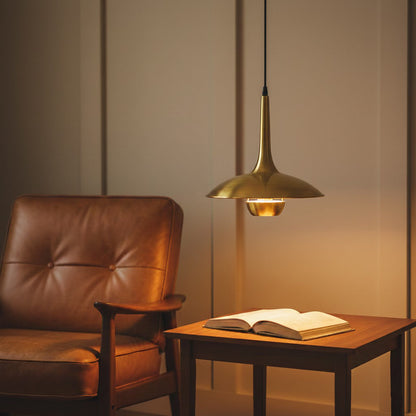 Verstelbare Hanglamp Onos – Hoogte-instelbaar met Tegengewichtbal – Chroom of Goud Metaal – Vintage 1970s Design – Retro Pendelverlichting voor Eettafel en Keukeneiland