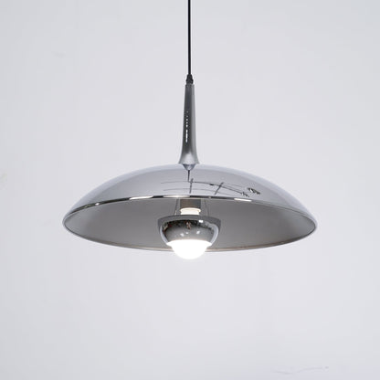 Verstelbare Hanglamp Onos – Hoogte-instelbaar met Tegengewichtbal – Chroom of Goud Metaal – Vintage 1970s Design – Retro Pendelverlichting voor Eettafel en Keukeneiland