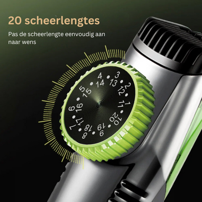 Vacuüm Trimmer met Opvangbak voor Baard en Lichaamshaar – Waterdicht en Oplaadbaar via USB