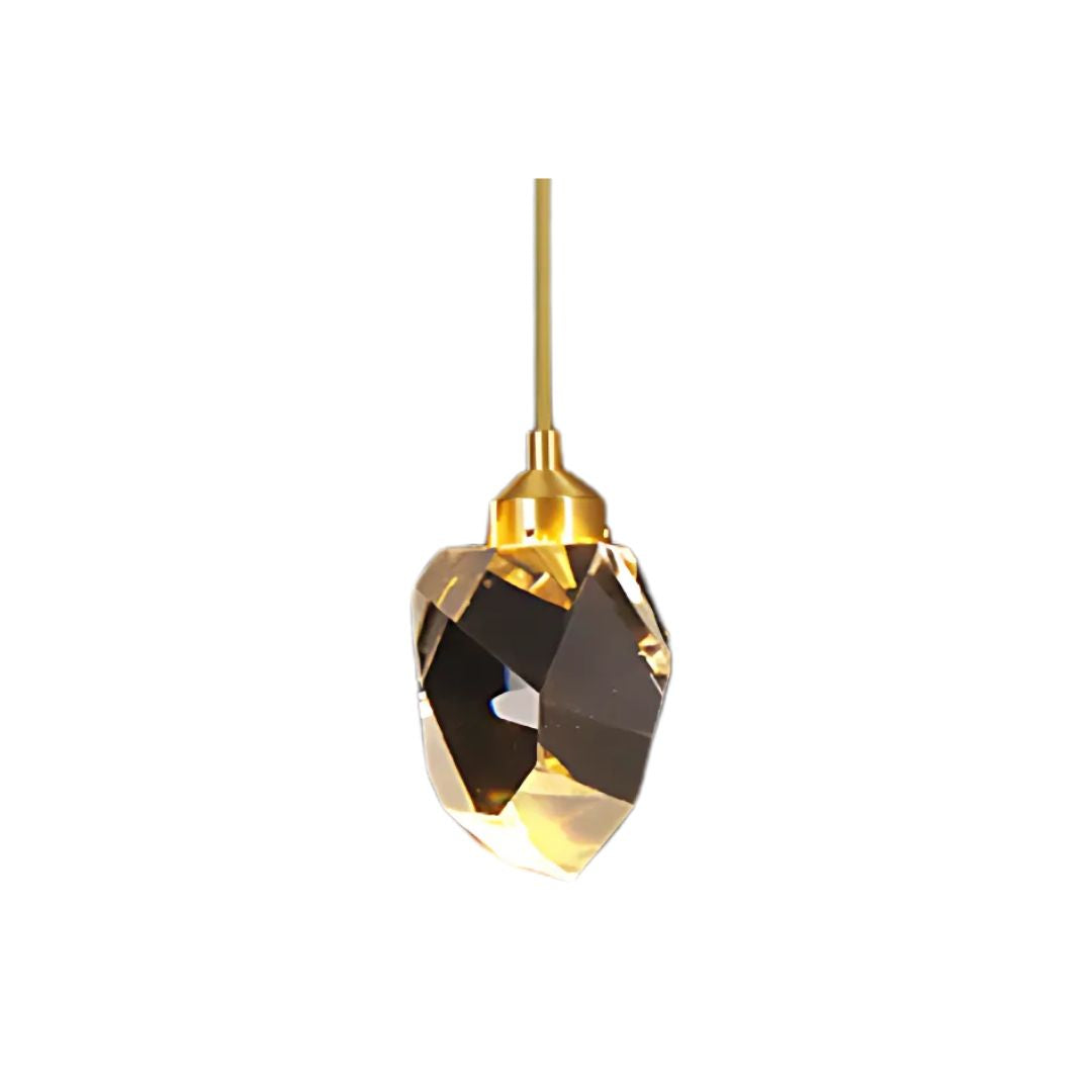 Hanglamp Glas Metaal Goud Verstelbaar Eettafel Woonkamer Keukeneiland Druppelvorm Designlamp Sfeerverlichting