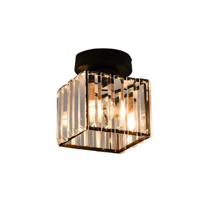 Kilon plafondlamp kristal kubus messing plafond hal woonkamer slaapkamer moderne verlichting compact