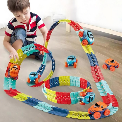 Magnetische Racebaan Auto Speelset Plastic Flexibel Educatief Kinderspeelgoed Cadeau Jongens Meisjes