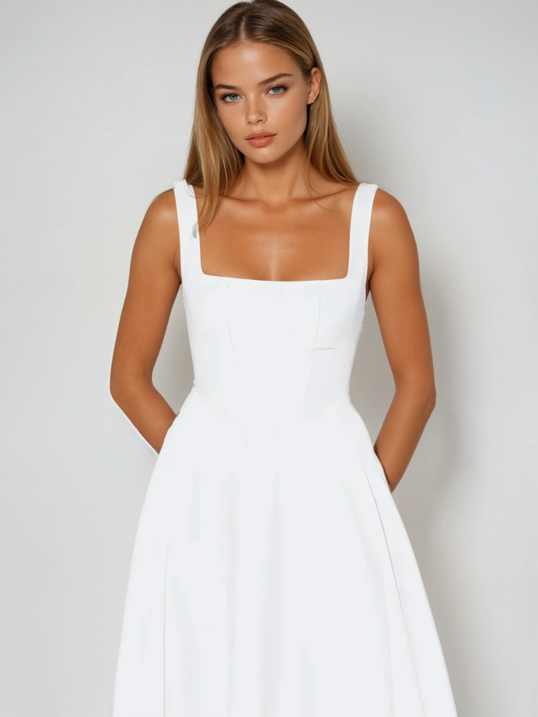 Elegante Off-Shoulder Jurk voor Dames Zomerjurk Rood