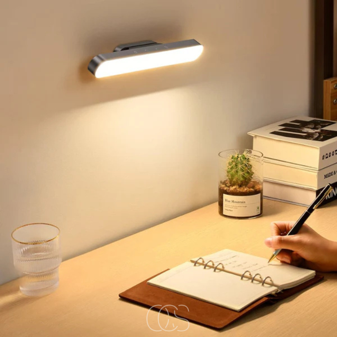 Draadloze Magnetische LED Lamp Dimbaar Aluminium 30cm USB-C Oplaadbaar Wandlamp Sfeerlamp