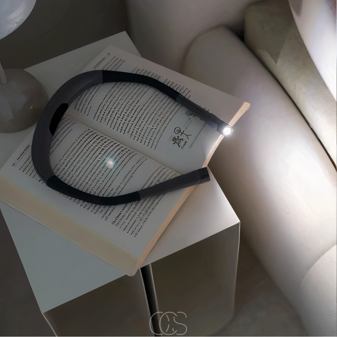 Leeslamp om Nek Oplaadbaar LED Dimbaar 80 Uur Handen Vrij 3 Lichtkleuren USB-C Draadloos