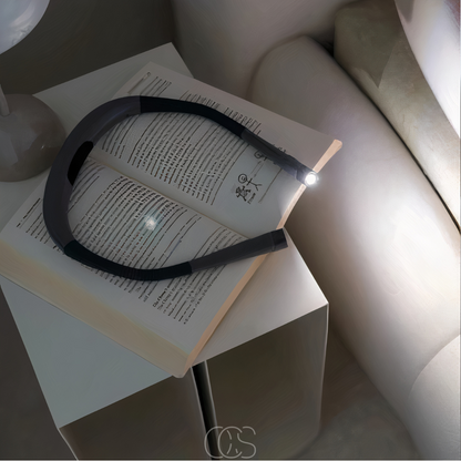 Leeslamp om Nek Oplaadbaar LED Dimbaar 80 Uur Handen Vrij 3 Lichtkleuren USB-C Draadloos