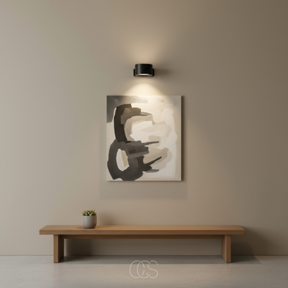 Draadloze Wandlamp Plakken zonder Boren USB-C Oplaadbaar 360° Draaibaar Dimbaar Sfeerlamp