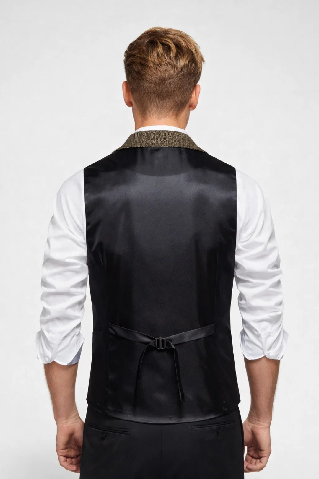 Heren Gilet Formeel Elegant Met Knoopsluiting