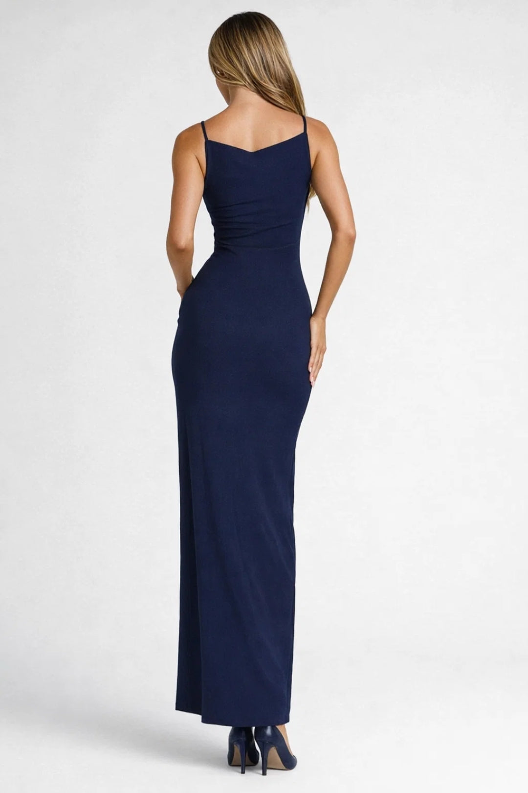 jurk dames mouwloos elegante maxi jurk met split
