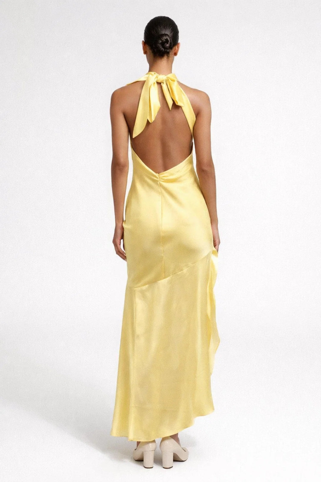 Maxi Jurk Dames Mouwloos Elegant Halternek Zomerjurk