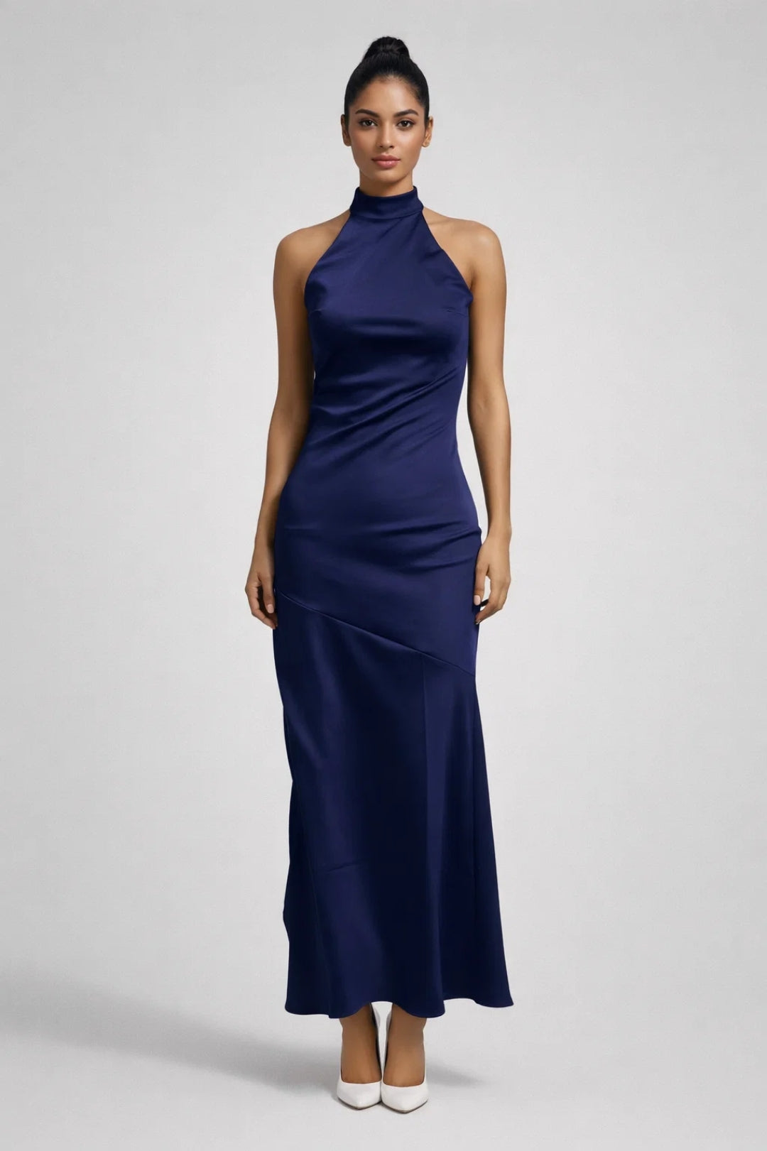 Maxi Jurk Dames Mouwloos Elegant Halternek Zomerjurk